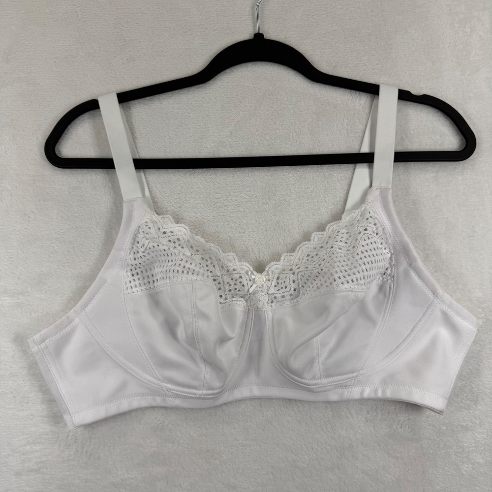 Glamorise MagicLift White Wireless Lace Support Bra 38C 1103 Womens Intimates
